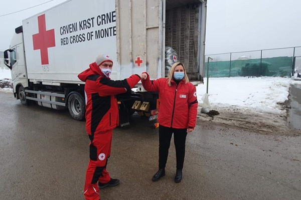 Donacija Crvenog križa Crne Gore i posjet njihovog izaslanstva